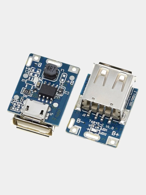 Модуль повербанк (powerbank) USB, Micro-USB 1S