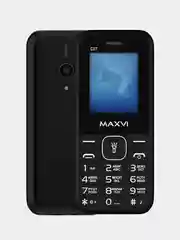 Синий мобильный телефон Maxvi C27, аккумулятор 600 мАч