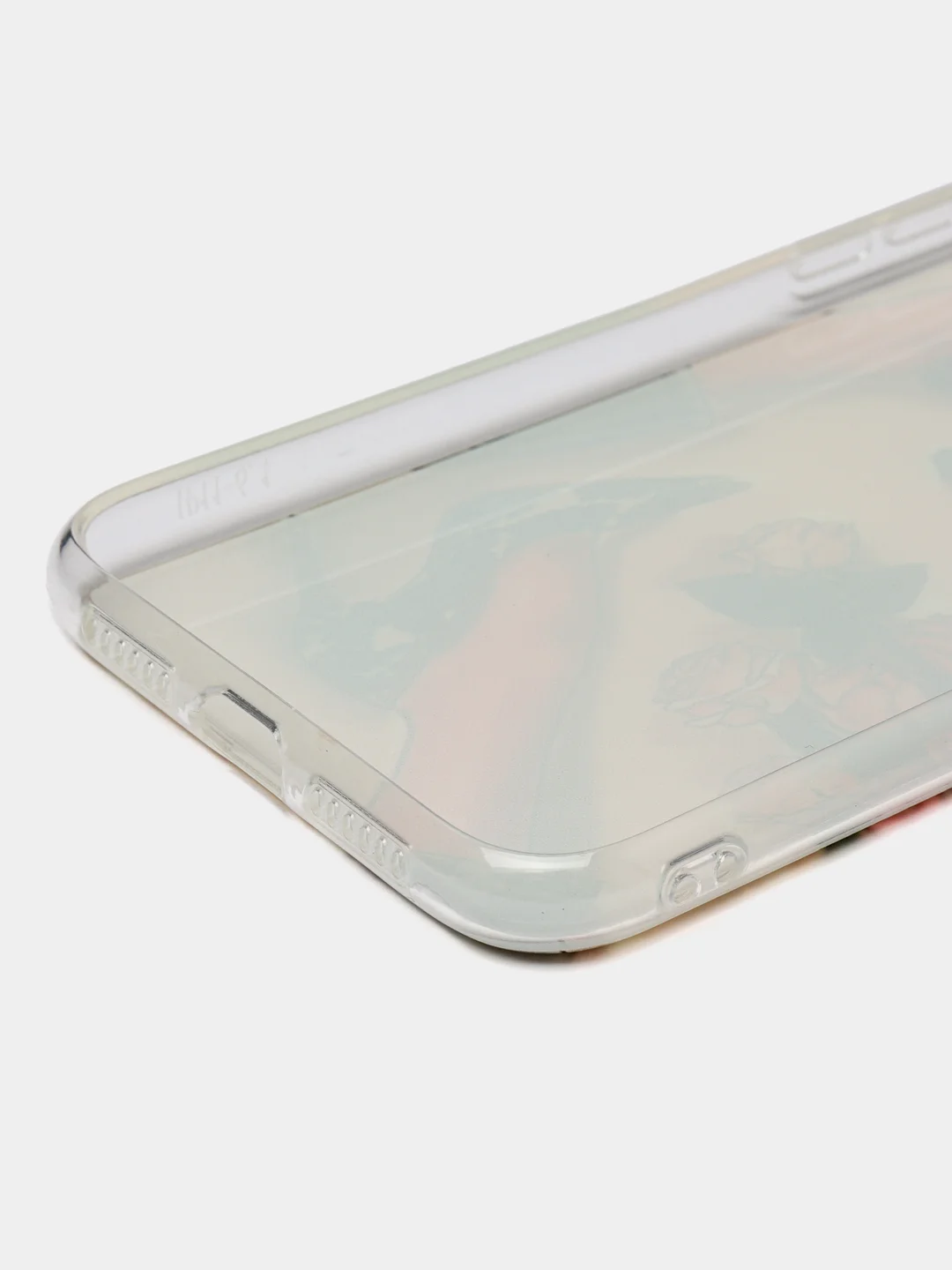 Серый меланж чехол для iPhone 11, с принтом, силиконовый