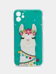 Светло-оранжевый чехол для iPhone 11, с принтом, силиконовый