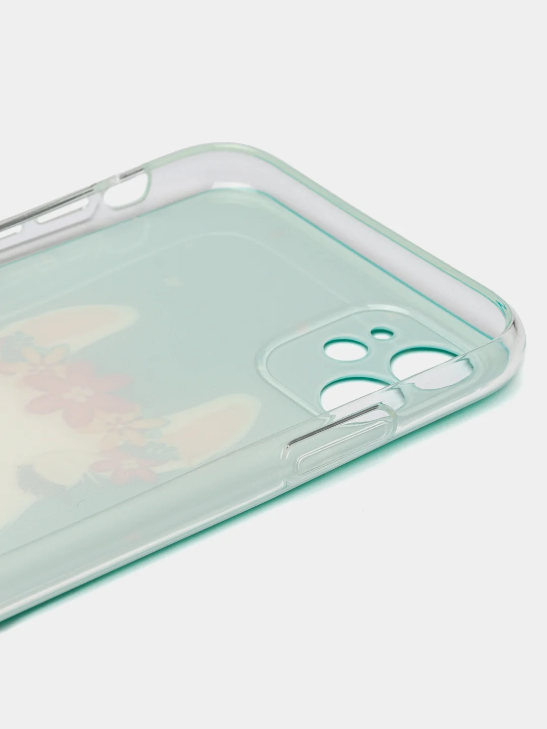 Светло-оранжевый чехол для iPhone 11, с принтом, силиконовый