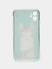 Светло-оранжевый чехол для iPhone 11, с принтом, силиконовый