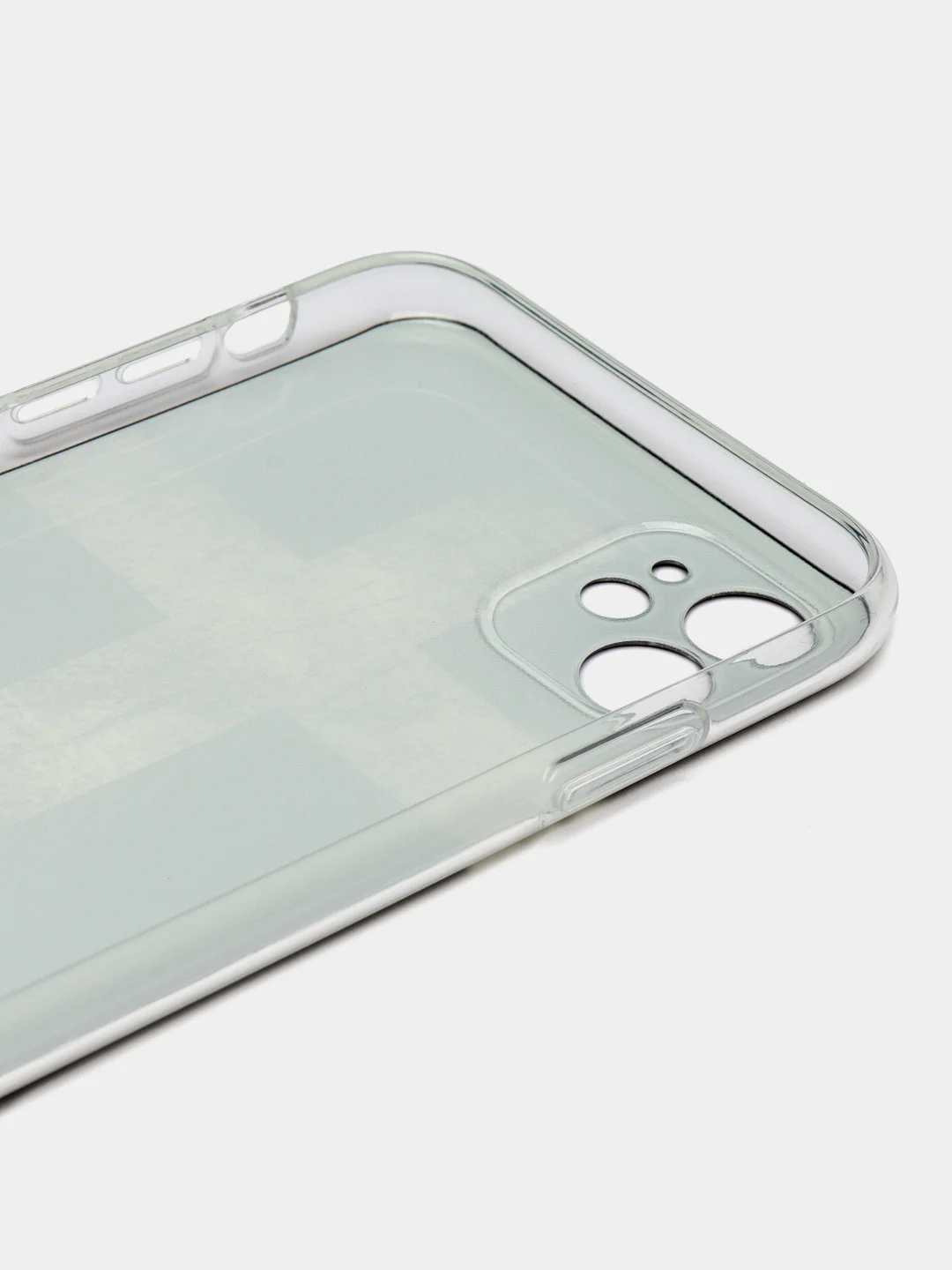 Серый металлик чехол для iPhone 11, с принтом, силиконовый