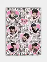 Розовый наклейки BTS K-pop стикеры