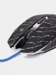 Мышь проводная игровая DEFENDER Dark Agent GM-590L, 6 кнопок, коврик, черная, 513828