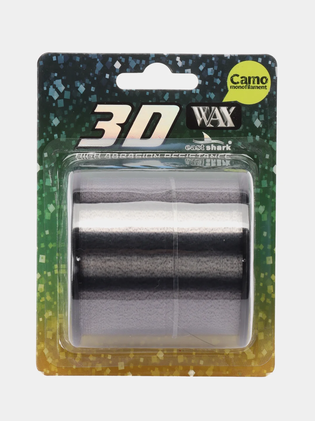 Леска 3D Camo Wax, 300 м, серая, хамелеон