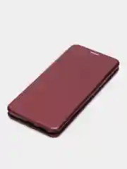 Багровый чехол-книжка Xiaomi Redmi 12C, 13С, POCO C55, С65, Redmi 12, 13 (Редми 12С, 13С, Поко С55)