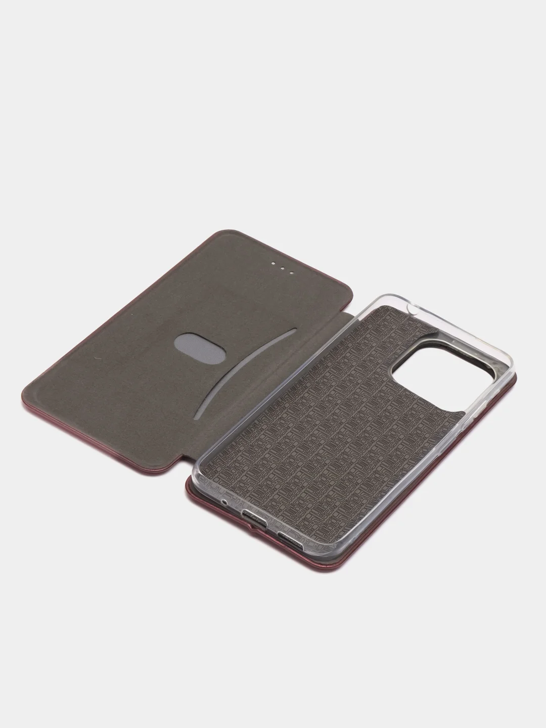 Багровый чехол-книжка Xiaomi Redmi 12C, 13С, POCO C55, С65, Redmi 12, 13 (Редми 12С, 13С, Поко С55)