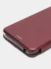 Багровый чехол-книжка Xiaomi Redmi 12C, 13С, POCO C55, С65, Redmi 12, 13 (Редми 12С, 13С, Поко С55)