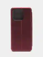 Багровый чехол-книжка Xiaomi Redmi 12C, 13С, POCO C55, С65, Redmi 12, 13 (Редми 12С, 13С, Поко С55)