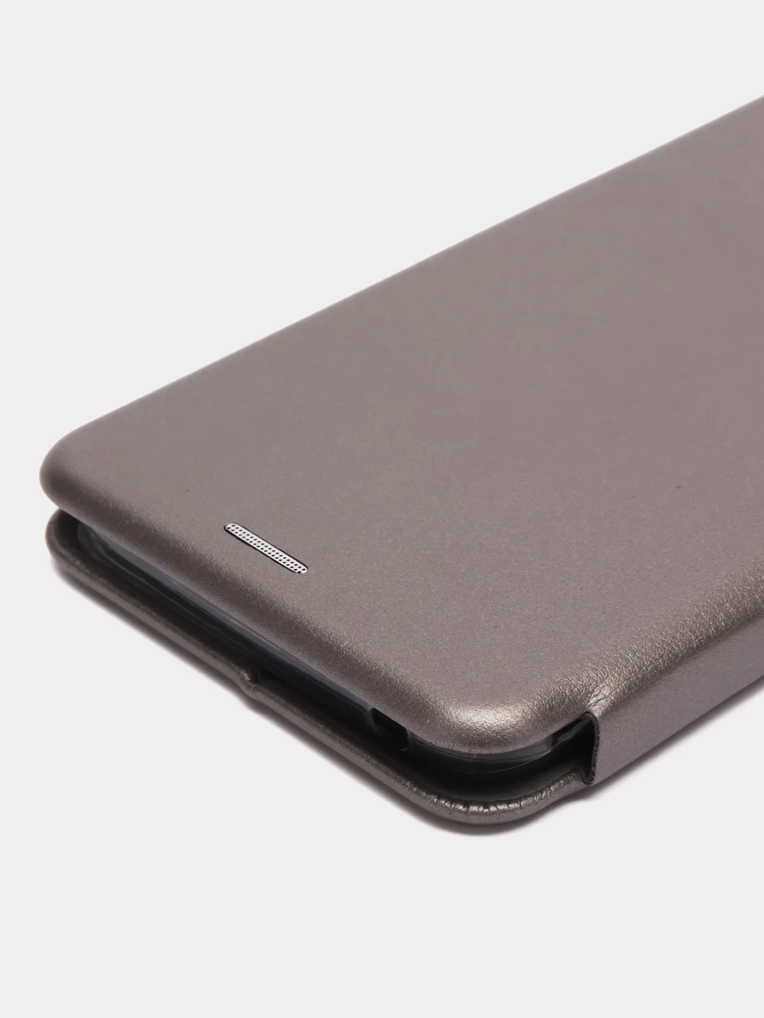 Серебряный чехол-книжка Xiaomi Redmi 12C, 13С, POCO C55, С65, Redmi 12, 13 (Редми 12С, 13С, Поко С55)