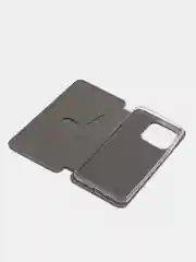Серебряный чехол-книжка Xiaomi Redmi 12C, 13С, POCO C55, С65, Redmi 12, 13 (Редми 12С, 13С, Поко С55)