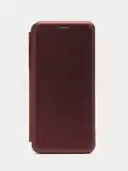 Багровый чехол-книжка для Xiaomi Redmi Note 12 5G / Poco X5 5G (Сяоми Редми Ноте 12 и Поко Х5)