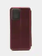 Багровый чехол-книжка для Xiaomi Redmi Note 12 5G / Poco X5 5G (Сяоми Редми Ноте 12 и Поко Х5)