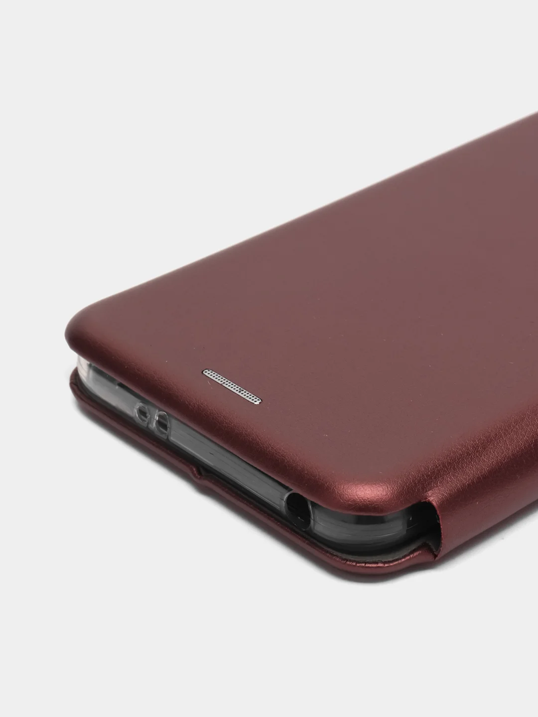 Багровый чехол-книжка для Xiaomi Redmi Note 12 5G / Poco X5 5G (Сяоми Редми Ноте 12 и Поко Х5)