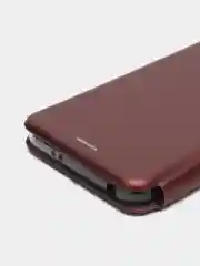 Багровый чехол-книжка для Xiaomi Redmi Note 12 5G / Poco X5 5G (Сяоми Редми Ноте 12 и Поко Х5)