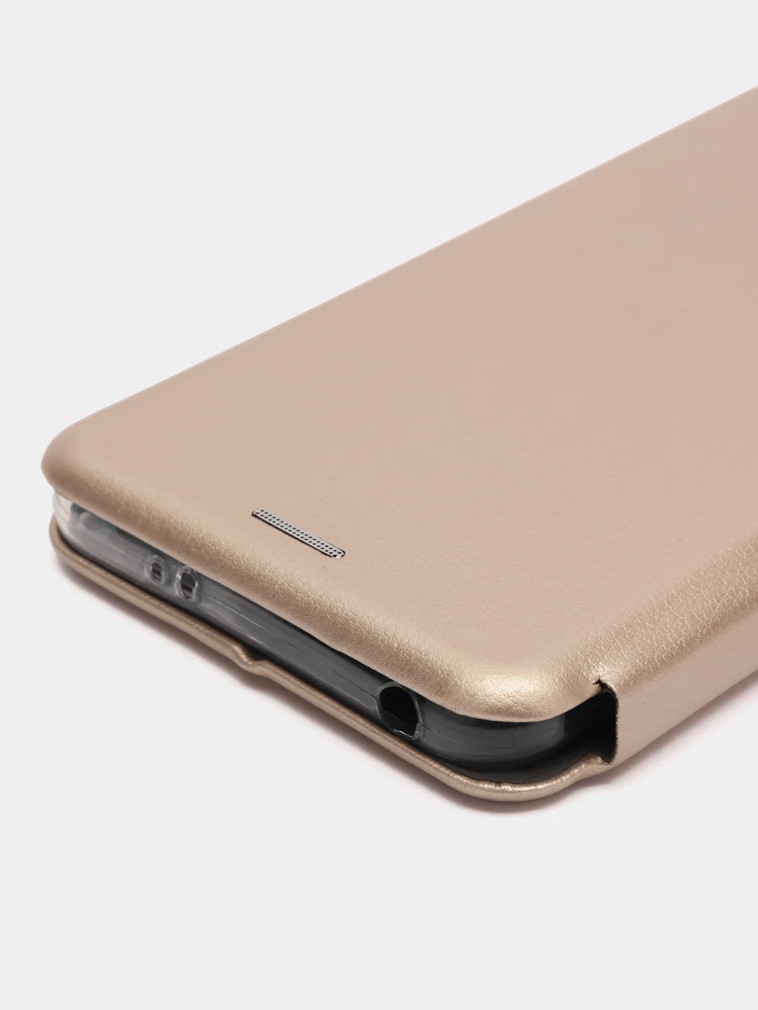 Золотой чехол-книжка для Xiaomi Redmi Note 12 5G / Poco X5 5G (Сяоми Редми Ноте 12 и Поко Х5)