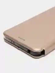 Золотой чехол-книжка для Xiaomi Redmi Note 12 5G / Poco X5 5G (Сяоми Редми Ноте 12 и Поко Х5)