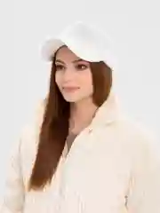 Белый теплая кепка, женская бейсболка, утепленная кепка