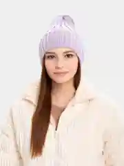 Серый меланж шапка женская