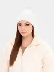 Бежевый женская шапка