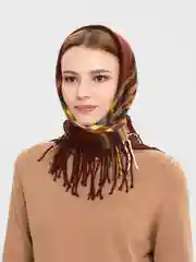 Конфетный платок LERAY "Джуниор", кашемир, клетка, 73*73 см
