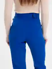 Синий брюки женские, классические, зауженные