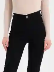 Тёмно-серый женские джинсы Skinny с высокой посадкой