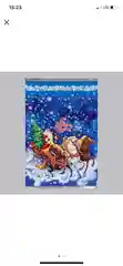 Разноцветный пакет без ручки для конфет, новогодний, 5 шт