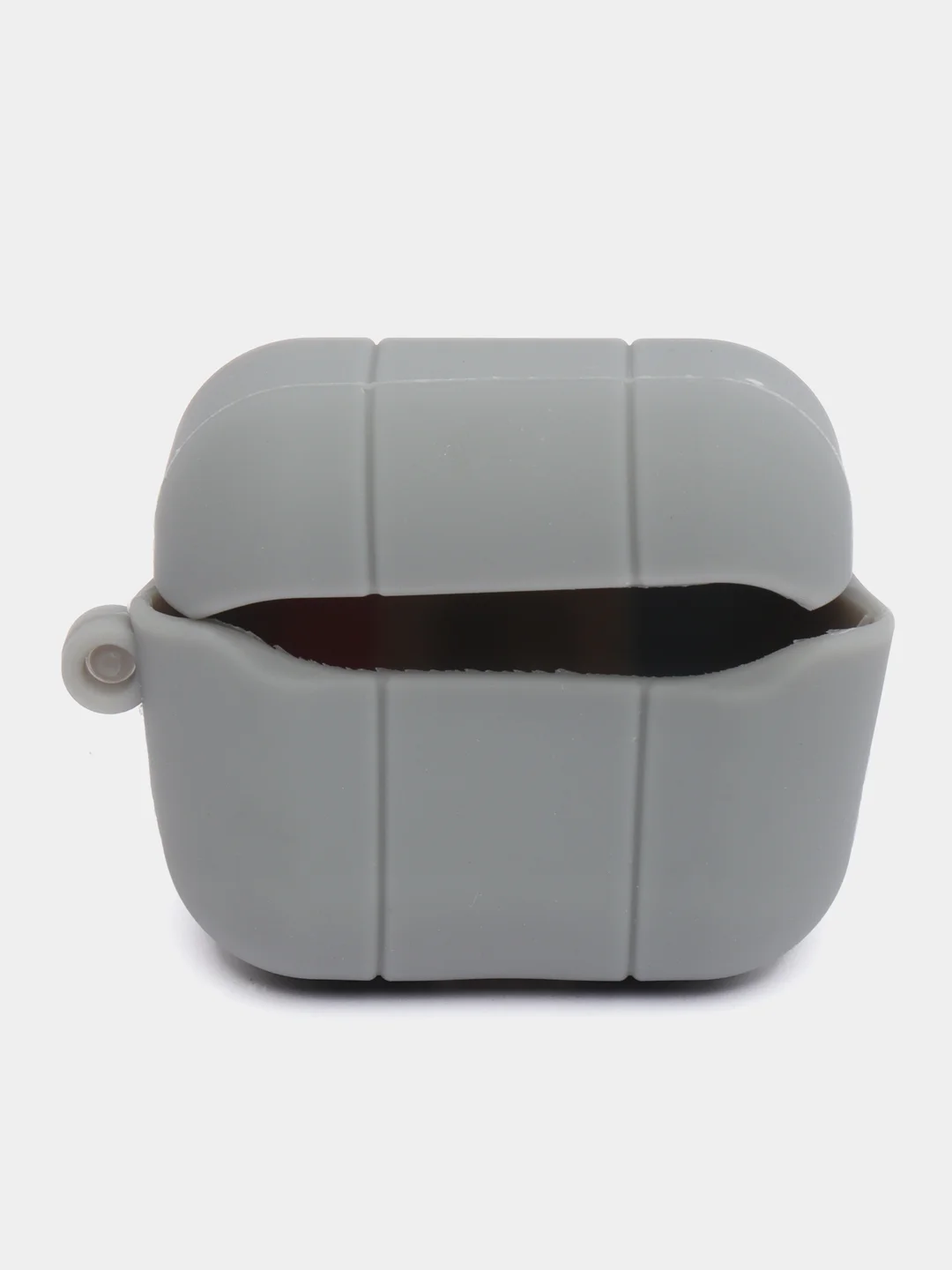 Приглушённый хаки чехол для беспроводных наушников Apple AirPods 3 / Аирподс 3, с карабином, мультяшный