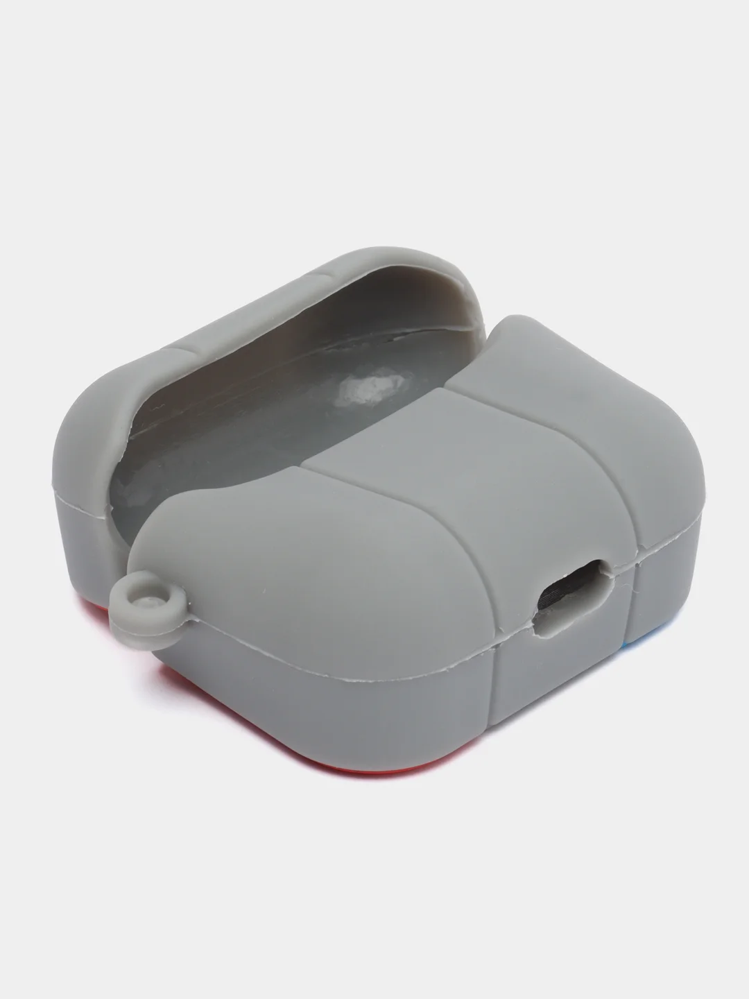 Приглушённый хаки чехол для беспроводных наушников Apple AirPods 3 / Аирподс 3, с карабином, мультяшный