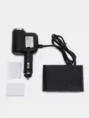 Черный разветвитель прикуривателя 1 USB 4 разъема Olesson 1527/1528
