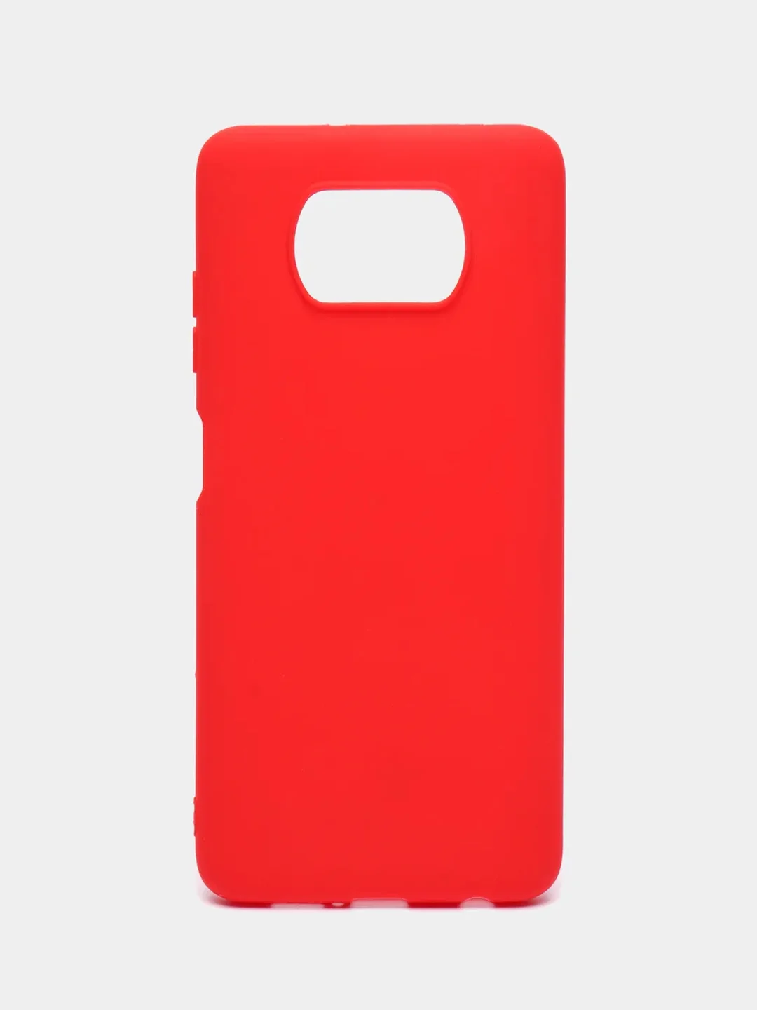 Красный чехол Xiaomi Poco X3 (NFC) / X3 Pro, силиконовый, цветной, матовый