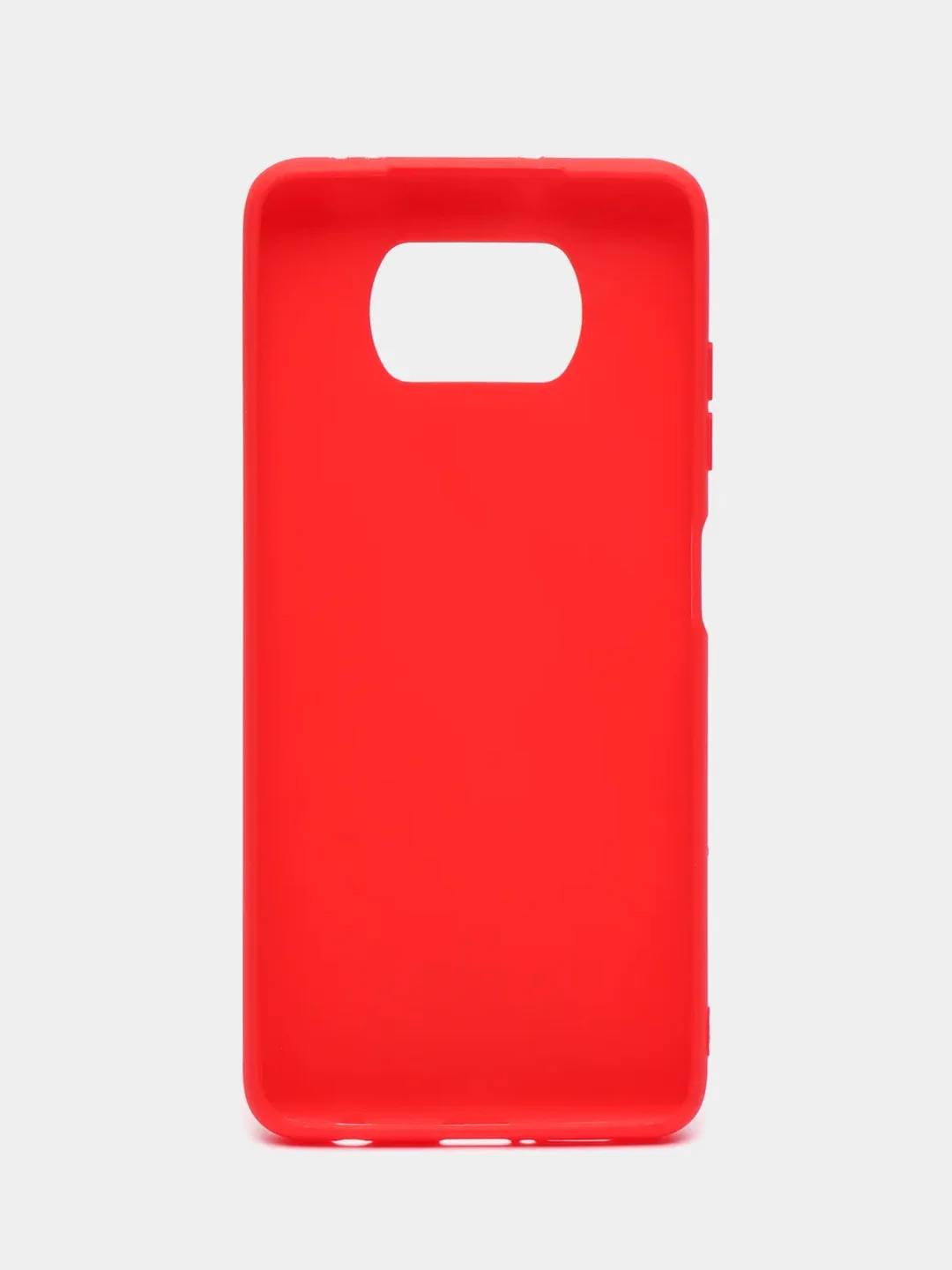 Красный чехол Xiaomi Poco X3 (NFC) / X3 Pro, силиконовый, цветной, матовый