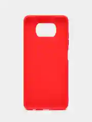 Красный чехол Xiaomi Poco X3 (NFC) / X3 Pro, силиконовый, цветной, матовый