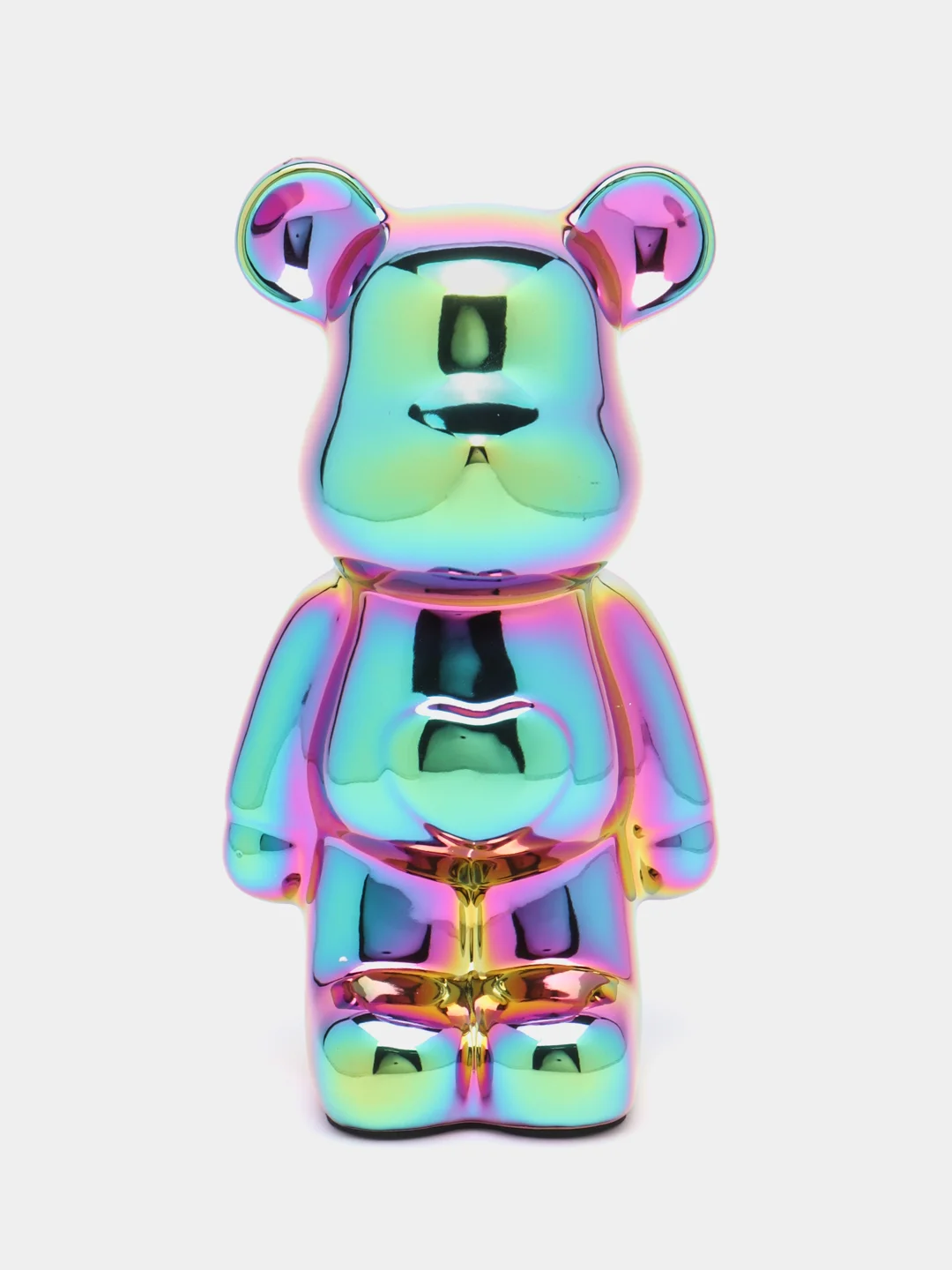 Разноцветный статуэтка медведь "Bearbrick", копилка керамическая