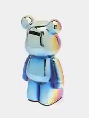 Разноцветный статуэтка медведь "Bearbrick", копилка керамическая