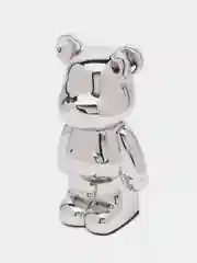 Серебряный статуэтка медведь "Bearbrick", копилка керамическая