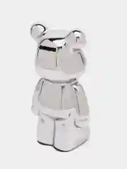 Серебряный статуэтка медведь "Bearbrick", копилка керамическая