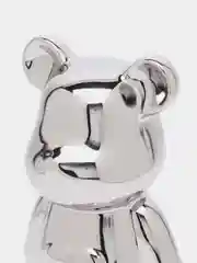 Серебряный статуэтка медведь "Bearbrick", копилка керамическая