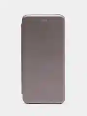 Серебряный чехол-книжка для Infinix Hot 30 Play / Инфиникс Хот 30 Плей