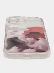 Алый чехол для iPhone 11, 12, 13, 14, 15, 16 Pro Max Plus, XR, с принтом, защитой камеры айфон