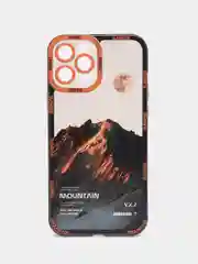 Голубой чехол для iPhone 11, 12, 13, 14, 15, 16 Pro Max Plus, XR, с принтом, защитой камеры айфон