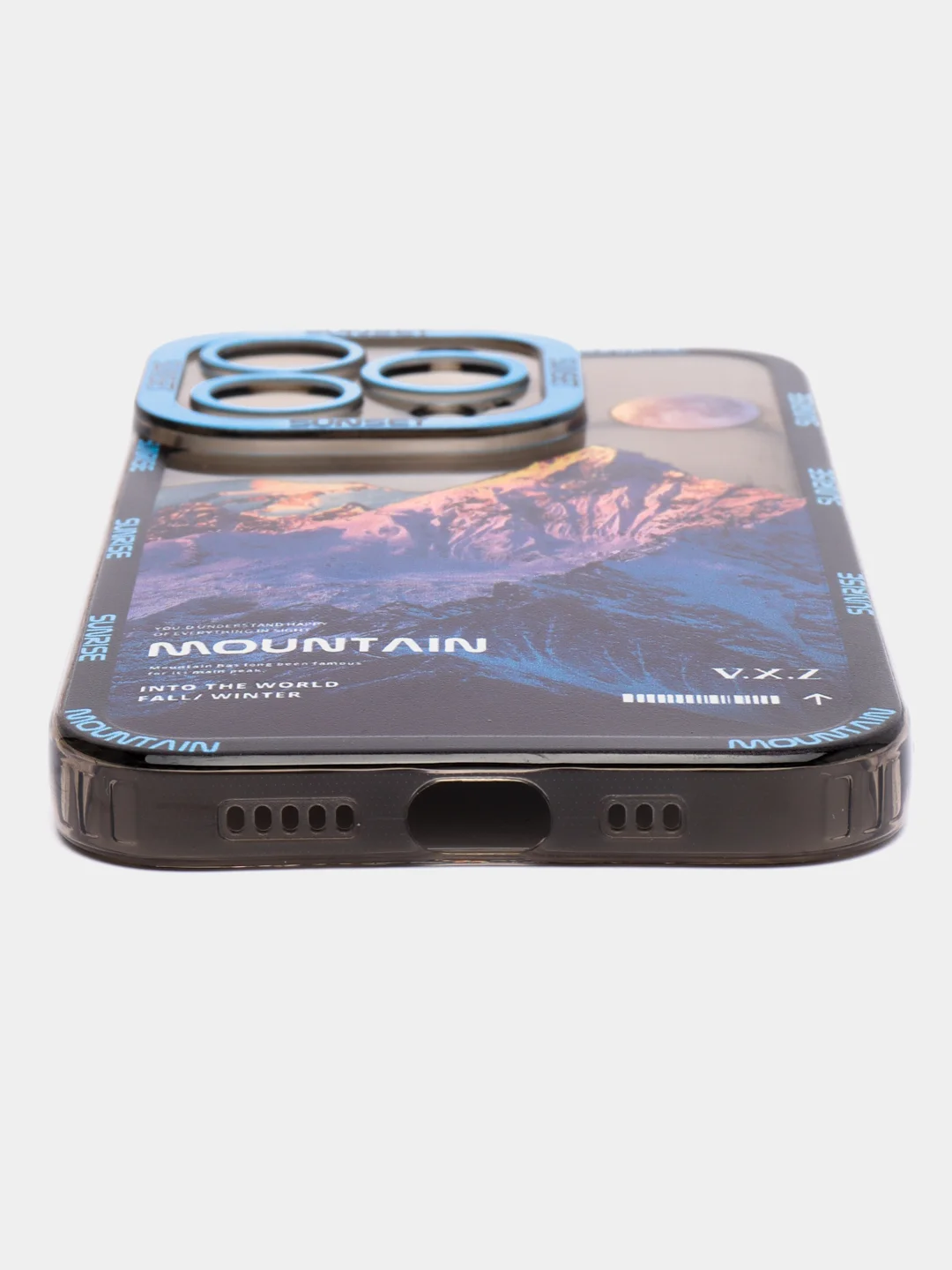 Голубой чехол для iPhone 11, 12, 13, 14, 15, 16 Pro Max Plus, XR, с принтом, защитой камеры айфон