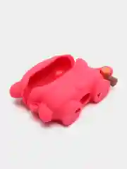 Фуксия чехол для беспроводных наушников AirPods (Аирподс) 1 / 2 / Pro, Pro 2 с карабином