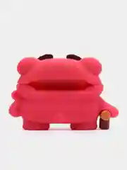 Фуксия чехол для беспроводных наушников AirPods (Аирподс) 1 / 2 / Pro, Pro 2 с карабином