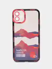Розовый чехол для iPhone 11, 12, 13, 14, 15, 16 Pro Max Plus, XR, с принтом, защитой камеры айфон