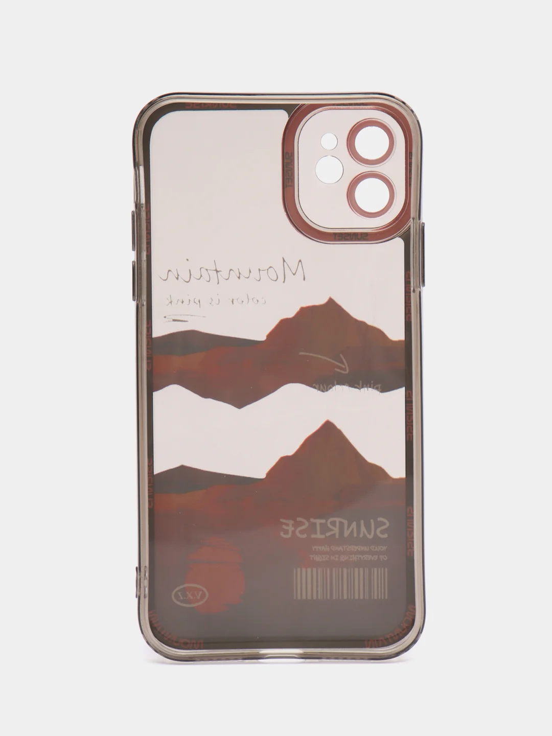 Розовый чехол для iPhone 11, 12, 13, 14, 15, 16 Pro Max Plus, XR, с принтом, защитой камеры айфон