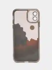 Синий чехол для iPhone 11, 12, 13, 14, 15, 16 Pro Max Plus, XR, с принтом, защитой камеры айфон