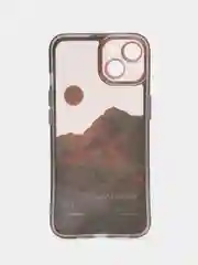 Тёмно-розовый чехол для iPhone 11, 12, 13, 14, 15, 16 Pro Max Plus, XR, с принтом, защитой камеры айфон